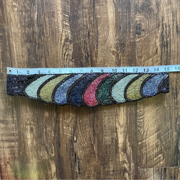DELIL Beaded Rainbow Colored Vintage Velcro Belt main image 6